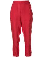 Ann Demeulemeester Trousers - Red