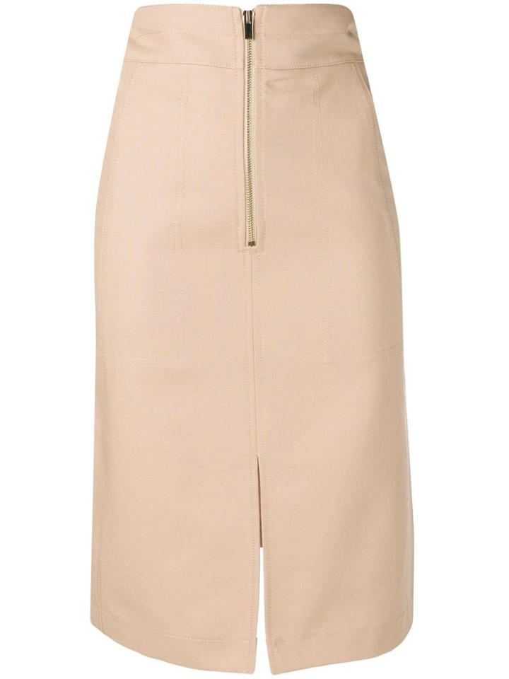 Twin-set High-waisted Skirt - Neutrals