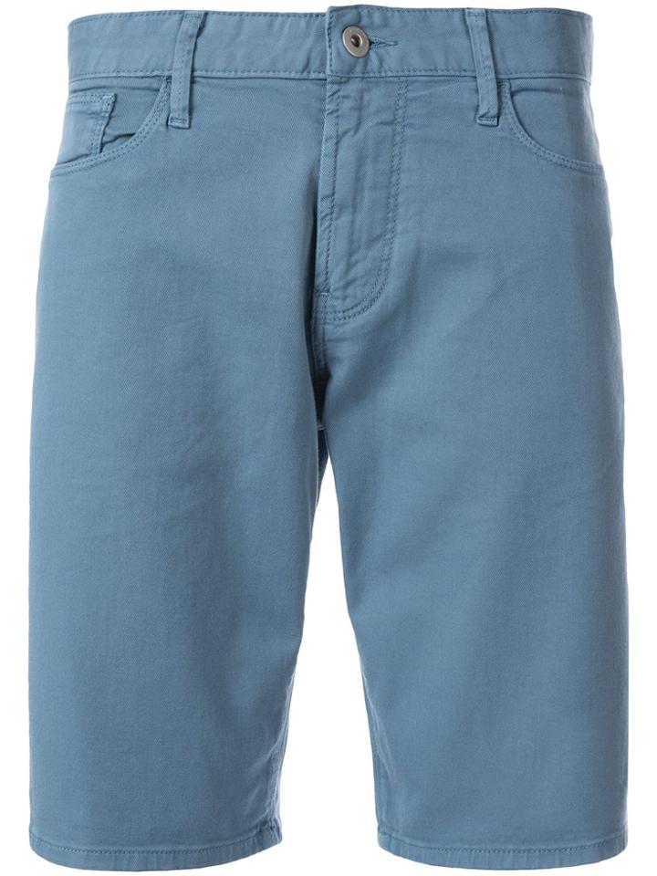 Emporio Armani Classic Tailored Bermudas - Blue