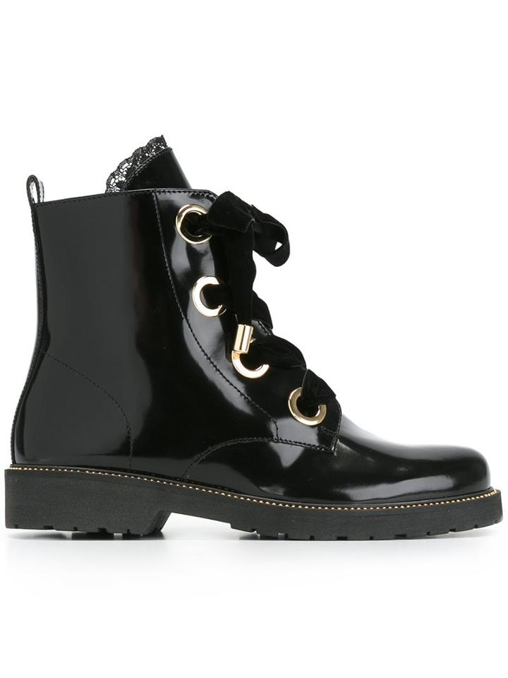 Twin-set Oversized Lace Boots