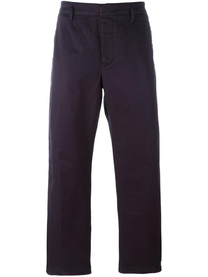 Incotex Straight-leg Trousers, Men's, Size: 48, Blue, Cotton