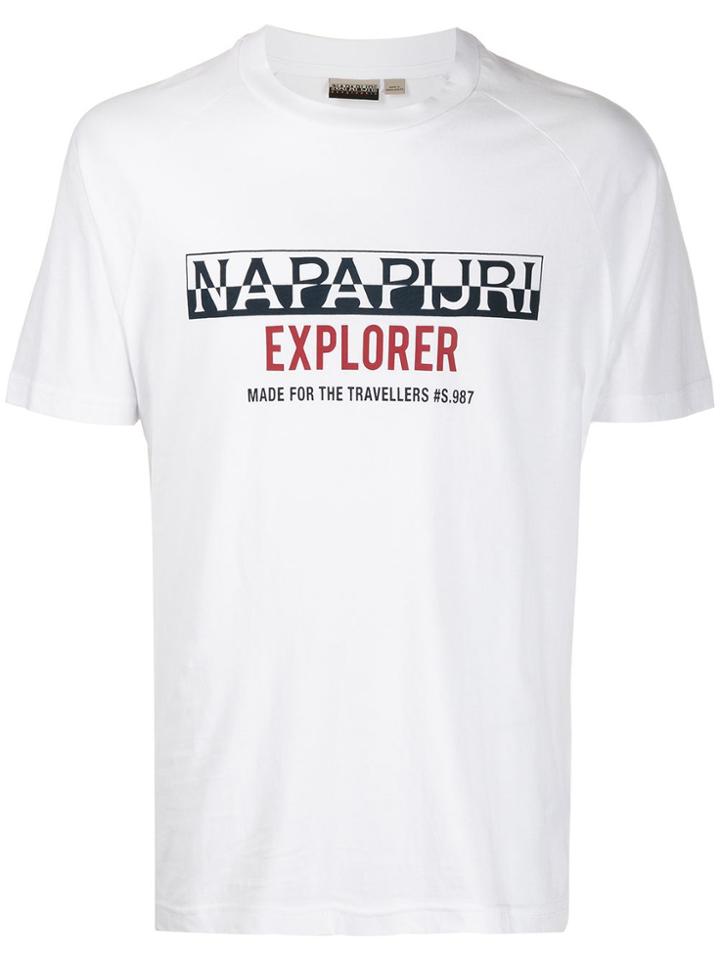 Napapijri Explorer Printed T-shirt - White