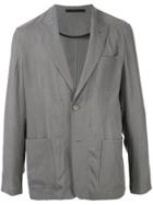 Giorgio Armani Ruched Effect Blazer - Grey