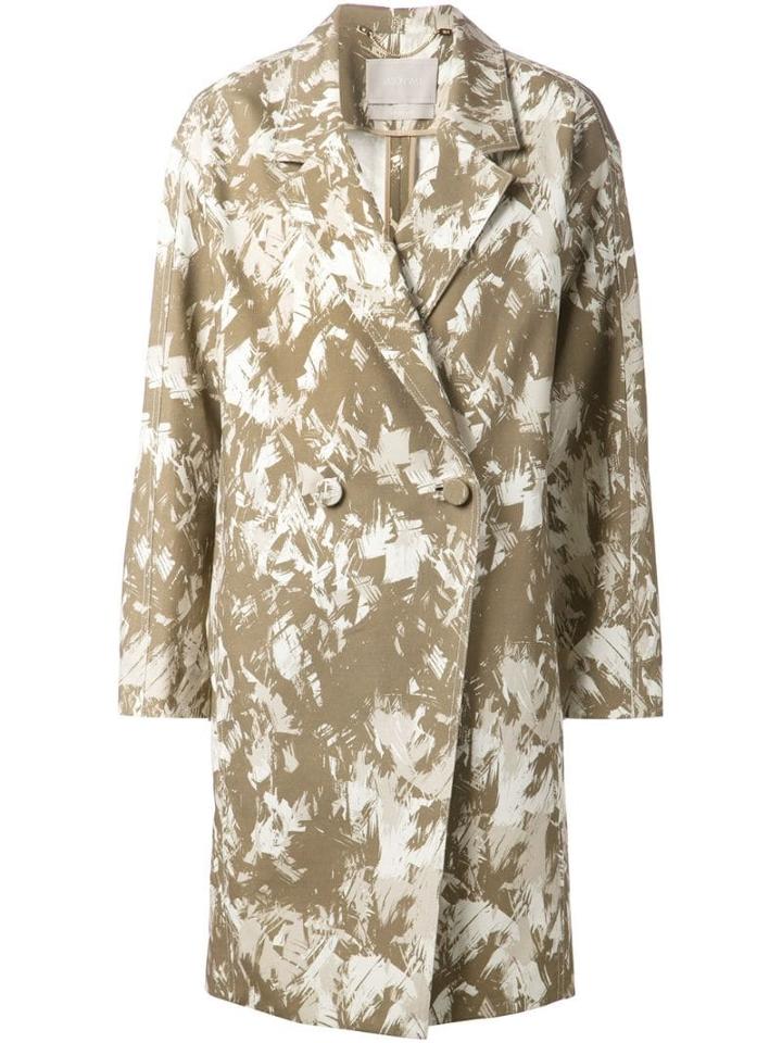 Jason Wu Printed Oversize Coat - Green