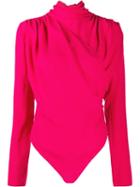 Magda Butrym Pussy Bow Bodysuit - Pink