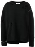 Ambush Distressed Jumper - Black