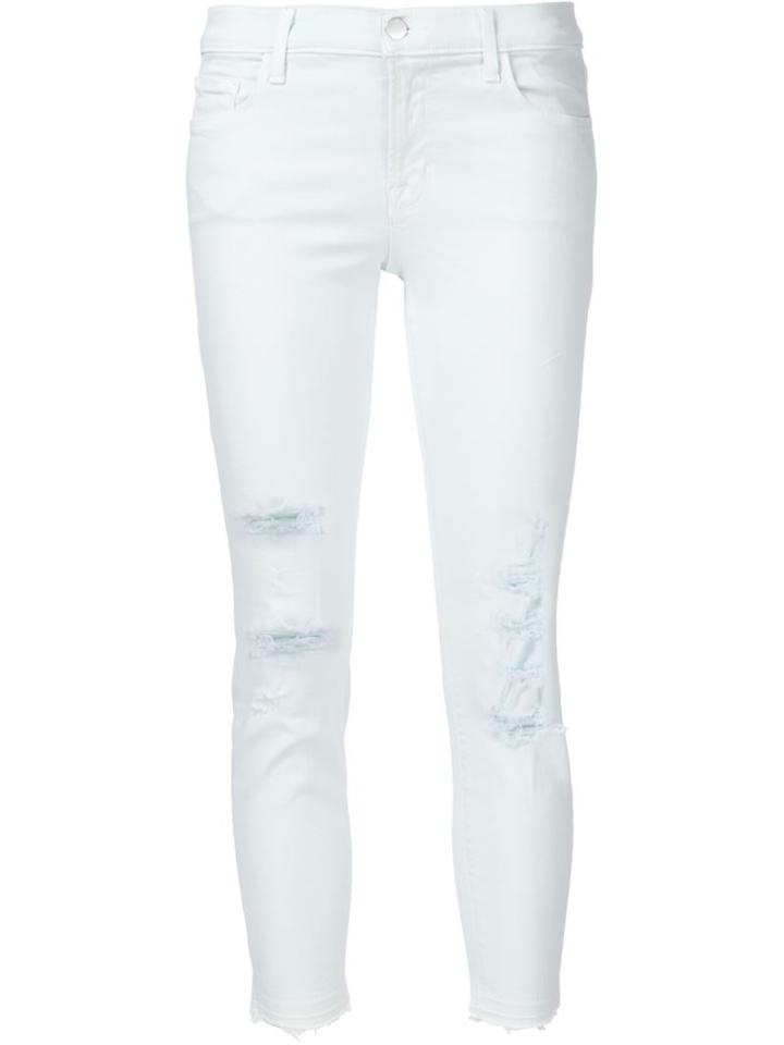 J Brand Distressed Skinny Jeans, Women's, Size: 30, Blue, Acetate
