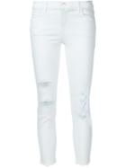 J Brand Distressed Skinny Jeans, Women's, Size: 30, Blue, Acetate