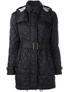 Burberry Quilted Parka, Women's, Size: Small, Black, Polyamide/polyester