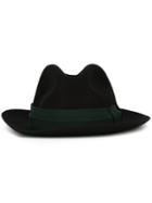 Paul Smith Contrast Strap Hat, Men's, Size: Medium, Black, Wool