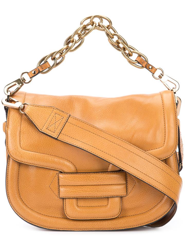 Pierre Hardy Alphaville Shoulder Bag, Women's, Brown, Calf Leather