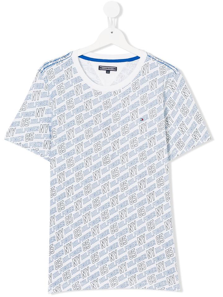 Tommy Hilfiger Junior - Teen Printed T-shirt - Kids - Cotton - 16 Yrs, White
