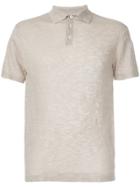 Venroy Knitted Polo Shirt - Brown