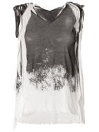 Ann Demeulemeester Faded Print Sleeveless Top - White