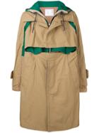 Sacai Boxy Trench Coat - Neutrals