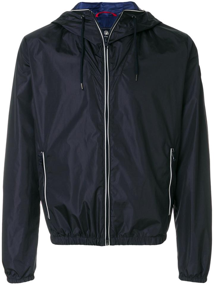 Fay Hooded Lightweight Jacket - Blue
