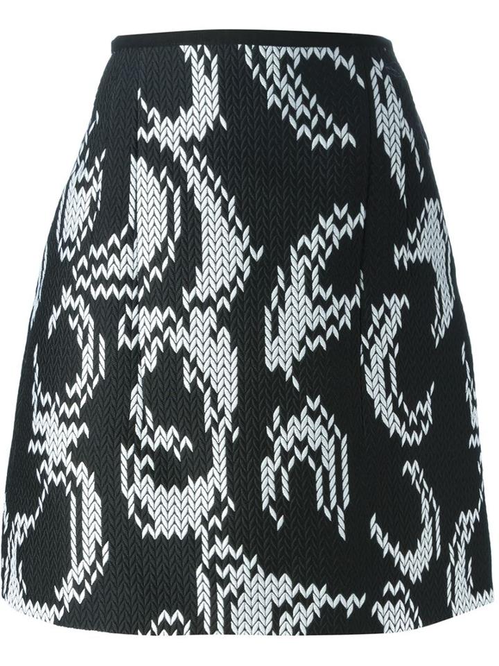 Odeeh Chevron Jacquard Skirt