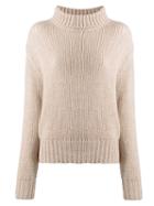Aragona Rollneck Cashmere Sweater - Neutrals