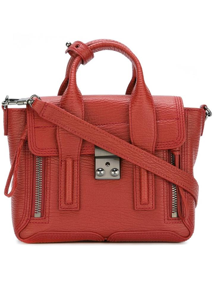 3.1 Phillip Lim Mini 'pashli' Satchel, Women's, Red, Leather