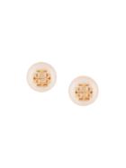 Tory Burch Pearl Stud Earrings - Nude & Neutrals