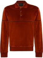 Prada Long-sleeved Chenille Sweatshirt - Brown