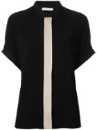 Fabiana Filippi - Shortsleeved Shirt - Women - Spandex/elastane/viscose - 42, Black, Spandex/elastane/viscose