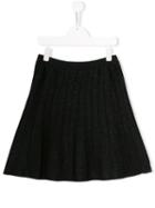 Alberta Ferretti Kids Teen Pleated Skirt - Black