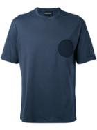 Emporio Armani - Logo Patch T-shirt - Men - Cotton - M, Blue, Cotton