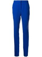 Mary Katrantzou Slim Fit Trousers, Women's, Size: 12, Blue, Wool