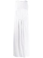 Vince Drawstring Midi Dress - White