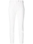 Peuterey Slim Cropped Trousers - White