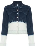 Miaou Lex Dip-dye Denim Jacket - Blue