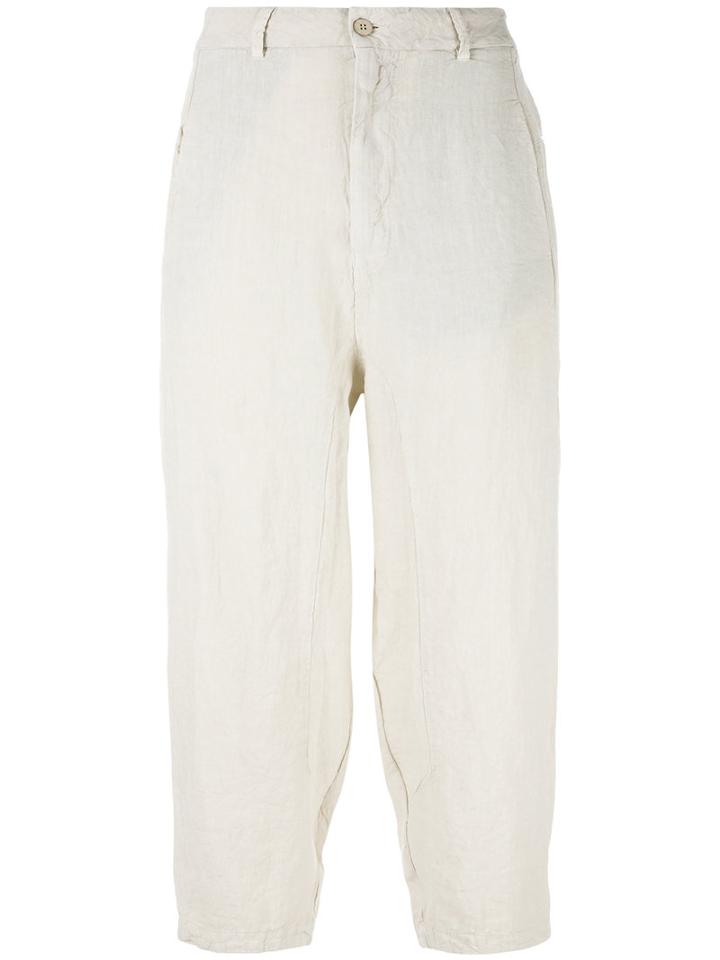 Transit High-waisted Loose-fitting Trousers, Women's, Size: 38, Nude/neutrals, Linen/flax/cotton/polyamide