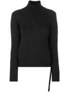 Dondup High Neck Slit Jumper - Black