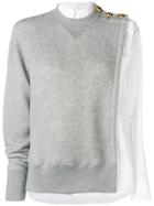 Sacai Under Shirt Sweater - Grey