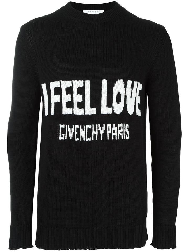 Givenchy Love Knitted Jumper, Men's, Size: Xs, Black, Cotton