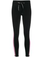 Dkny Contrast Band Leggings - Black