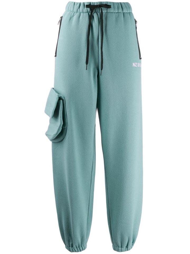 Natasha Zinko Pocketed Jogging Pants - Green