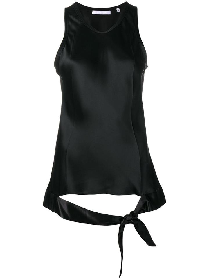 Helmut Lang Satin Tank Top - Black
