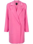 Theory Boxy Blazer-style Coat - Pink & Purple