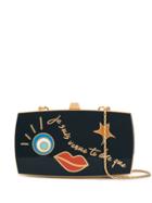 13 Bc The Escape Enamel Clutch - Gold