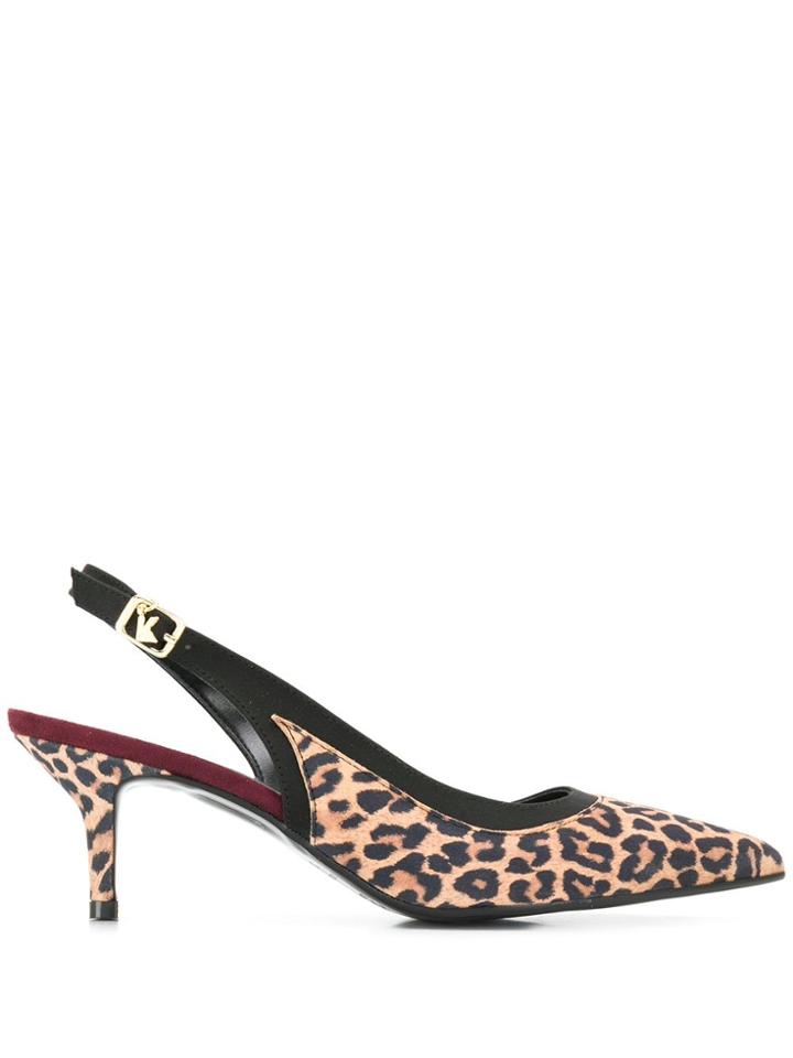 Karl Lagerfeld Manoir Kitten Heel Pumps - Neutrals