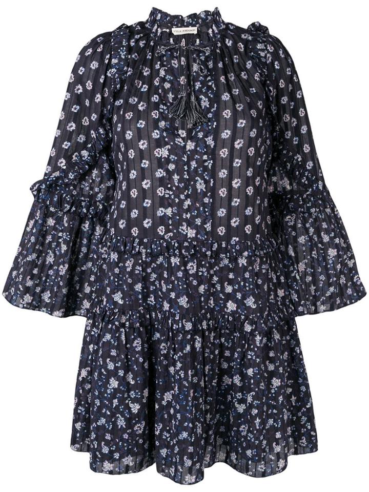 Ulla Johnson Floral Print Mini Dress - Midnight