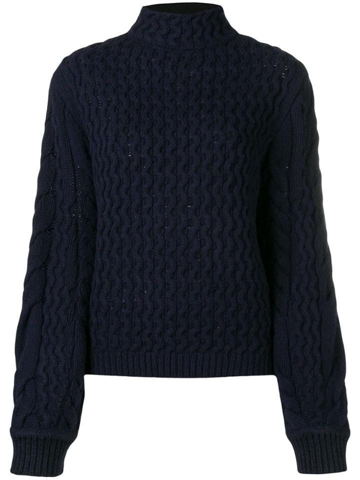 Victoria Victoria Beckham Chunky Knit Jumper - Blue