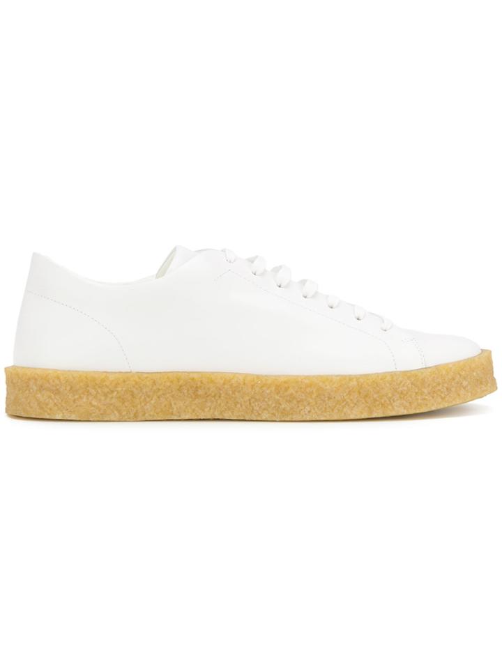 Jil Sander Amber Sole Lace-up Sneakers - White