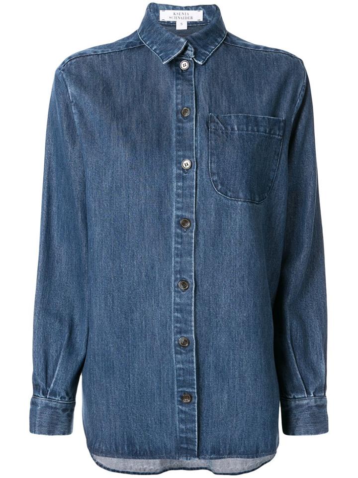 Kseniaschnaider Blue Denim Shirt