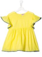 Mariuccia Milano Kids Pompom Trimmed Blouse - Yellow
