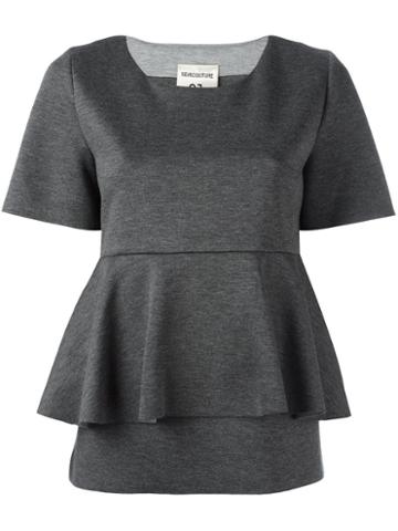 Erika Cavallini 'semicouture 01' Top, Women's, Size: Xl, Grey, Polyamide/spandex/elastane/viscose