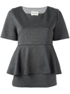 Erika Cavallini 'semicouture 01' Top, Women's, Size: Xl, Grey, Polyamide/spandex/elastane/viscose