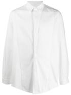 Joe Chia Concealed Button Shirt - White
